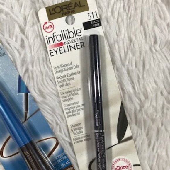 Loreal Waterproof Telescopic Dark Brown Eyeliner & Infallible Black Eyeliner - Picture 5 of 10